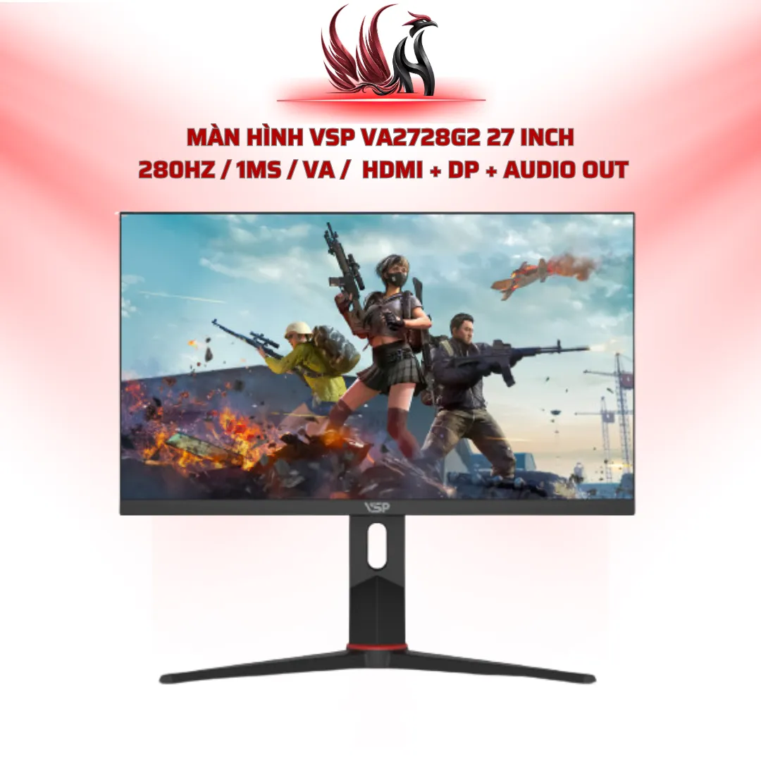 Màn Hình VSP VA2728G2 27 Inch  280Hz / 1ms / VA /  HDMI + DP + Audio Out | HOCO STORE PC