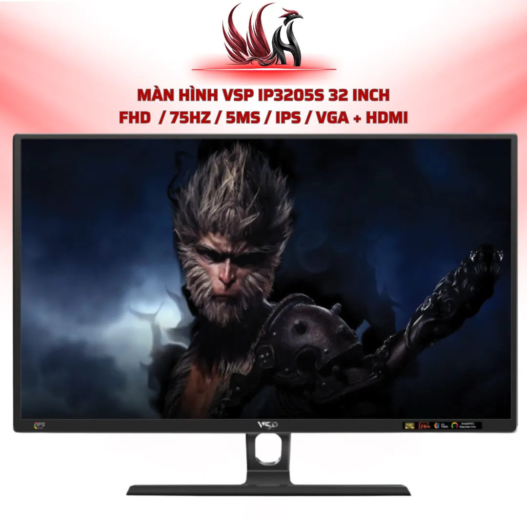 Màn Hình VSP IP3205S 32 Inch FHD  / 75Hz / 5ms / IPS / VGA + HDMI | HOCO STORE PC