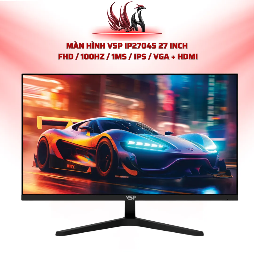 Màn Hình VSP IP2704S 27 Inch  FHD / 100Hz / 1ms / IPS / VGA + HDMI | HOCO STORE PC