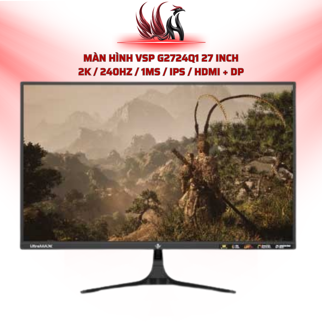 Màn Hình VSP G2724Q1 27 Inch 2K / 240Hz / 1ms / IPS / HDMI + DP | HOCO STORE PC