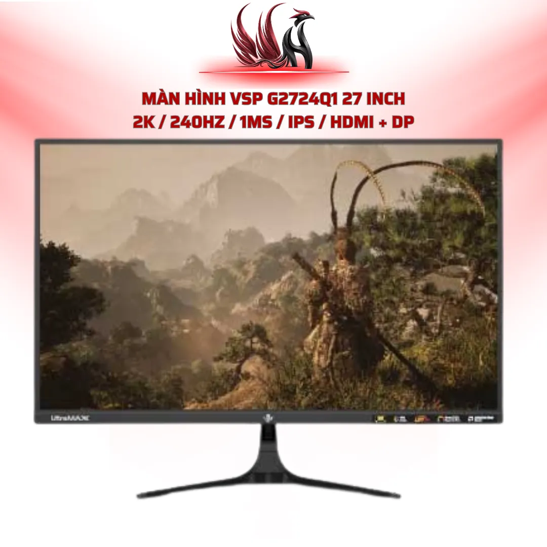 Màn Hình VSP G2724Q1 27 Inch 2K / 240Hz / 1ms / IPS / HDMI + DP | HOCO STORE PC