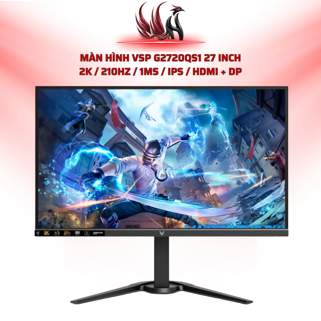 Màn Hình VSP G2720QS1 27 Inch 2K / 210Hz / 1ms / IPS / HDMI + DP | HOCO STORE PC