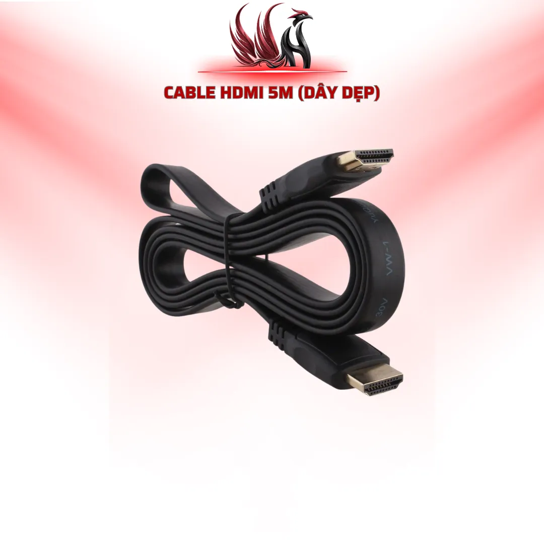 Cáp HDMI 5M Dây Dẹt | HOCO STORE