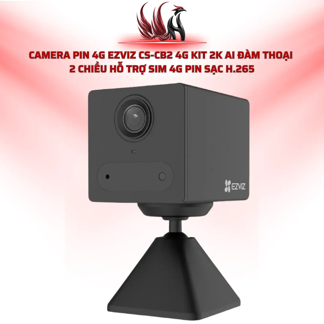 Camera Pin 4G EZVIZ CB2 AI Đàm Thoại 2 Chiều Hỗ Trợ SIM 4G | HOCO STORE
