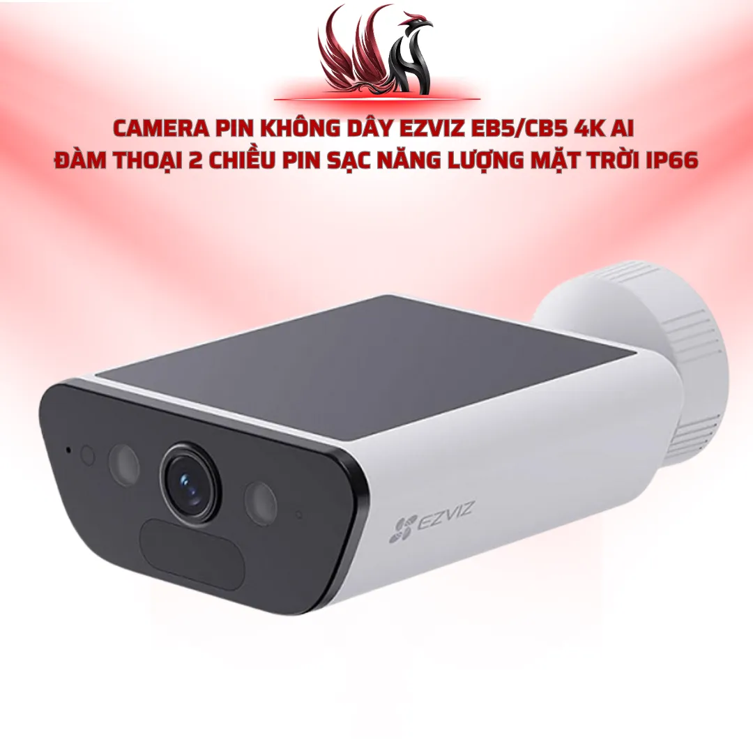 Camera Pin Không Dây EZVIZ EB5/CB5 4K AI Năng Lượng Mặt Trời IP66 | HOCO STORE