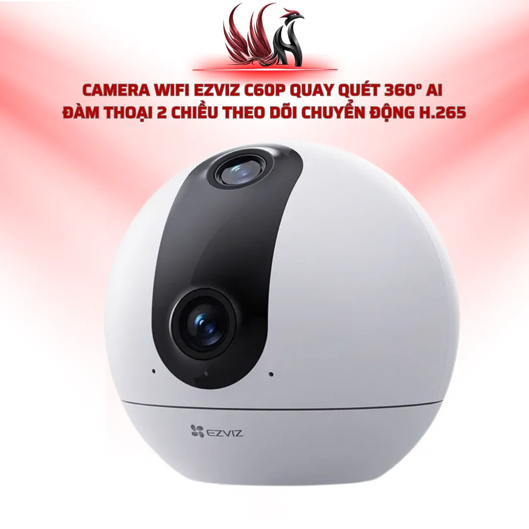 Camera WiFi EZVIZ C60P Quay Quét 360° AI Đàm Thoại 2 Chiều | HOCO STORE