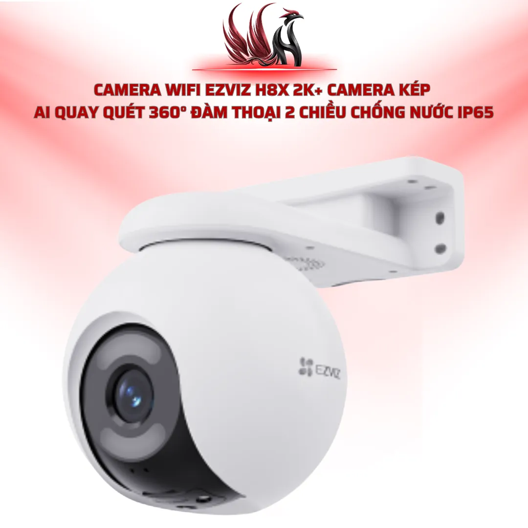 Camera WiFi EZVIZ H8x 2K+ Camera Kép AI Quay 360° Chống Nước IP65 | HOCO STORE
