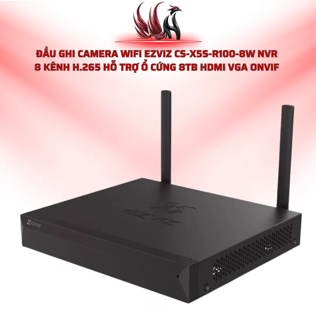 Đầu Ghi Camera WiFi EZVIZ CS-X5S-R100-8W NVR 8 Kênh H.265 | HOCO STORE
