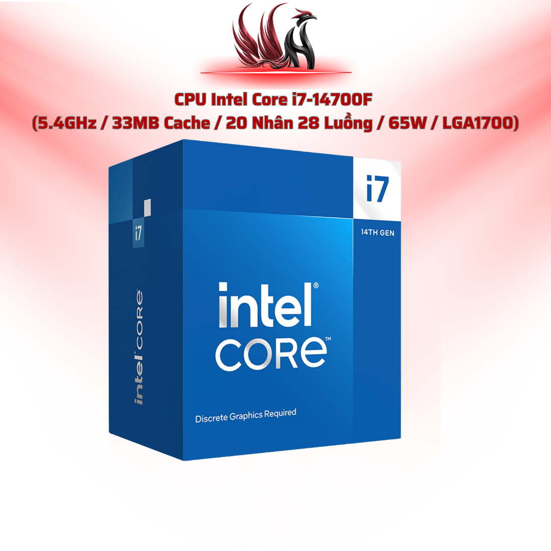 CPU Intel Core i7-14700F 20C/28T 5.4GHz Cache 33MB LGA1700 | HOCO STORE PC