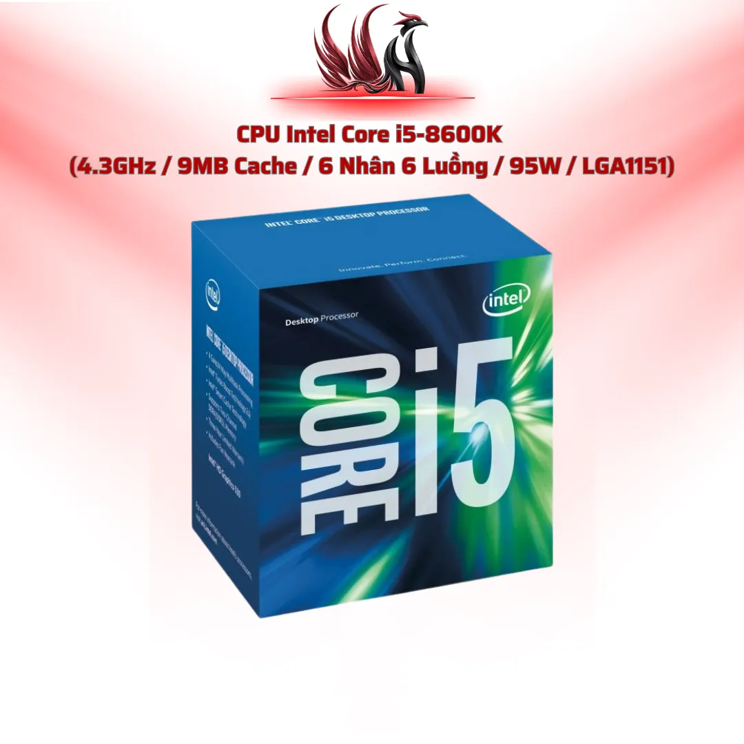 CPU Intel Core i5-8600K 6C/6T 4.3GHz Cache 9MB LGA1151 | HOCO STORE PC
