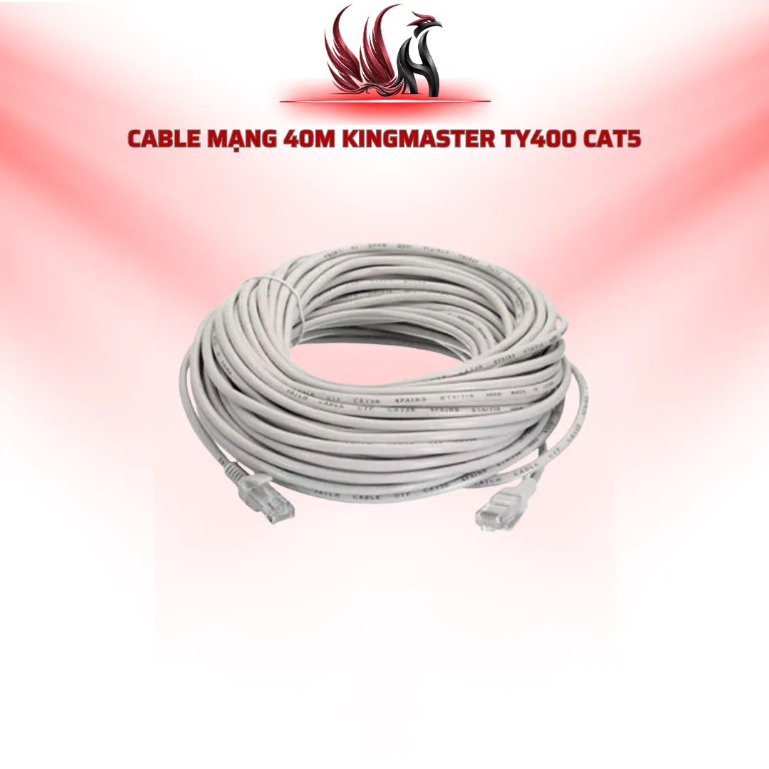Cáp Mạng KINGMASTER TY400 40M CAT5E RJ45 | HOCO STORE
