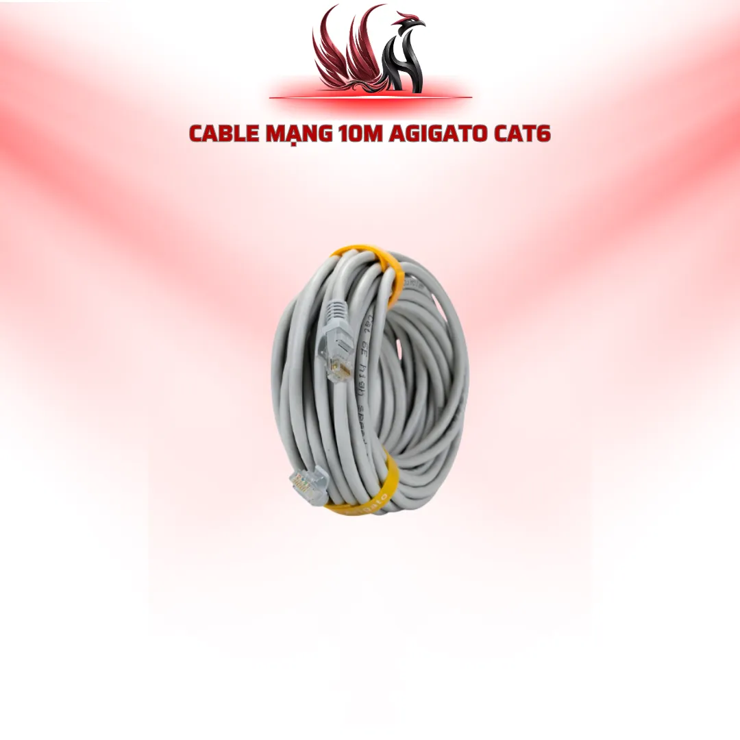 Cáp Mạng Agigato CAT6 10M RJ45 | HOCO STORE PC
