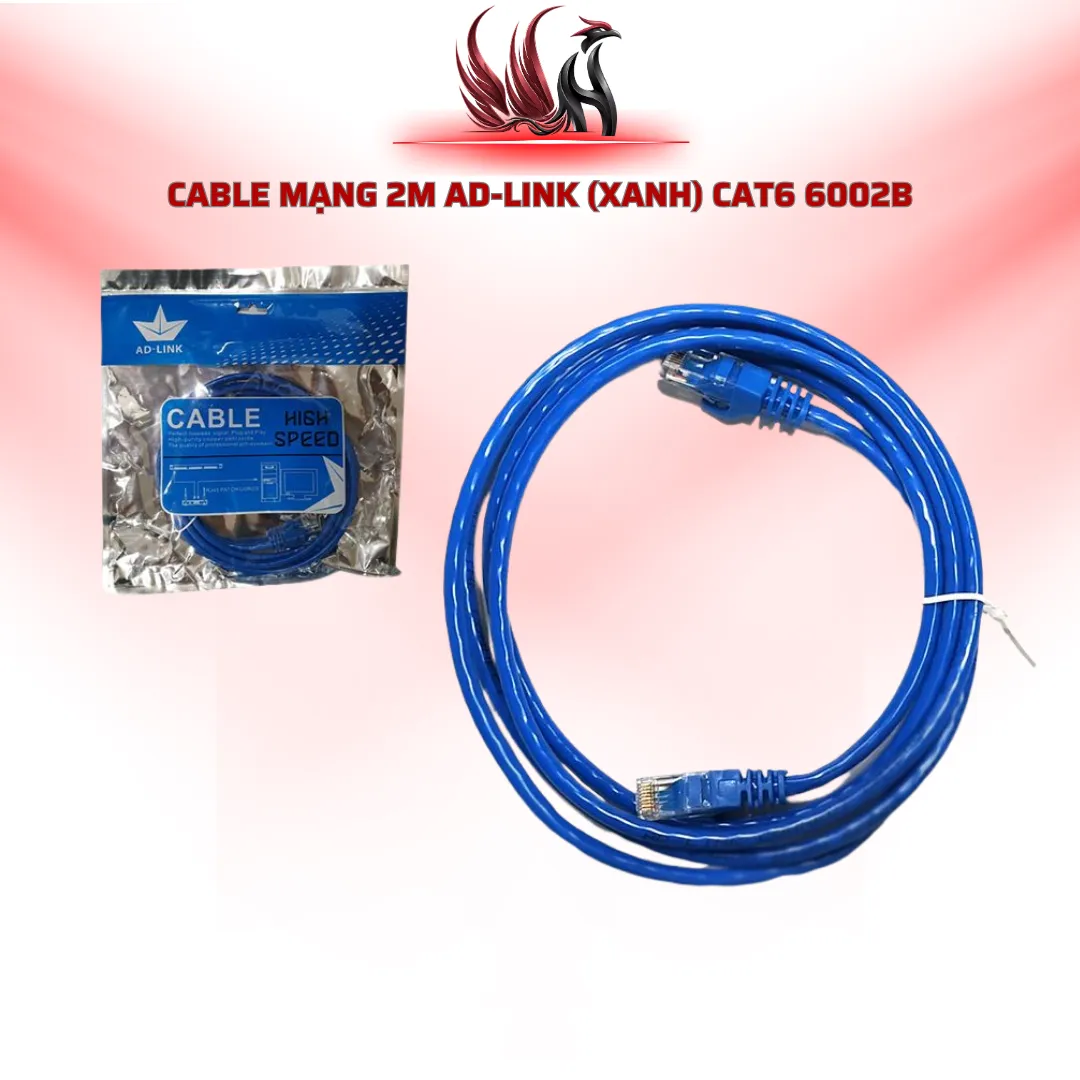Cáp Mạng AD-LINK CAT6 2M 6002B Màu Xanh RJ45 | HOCO STORE