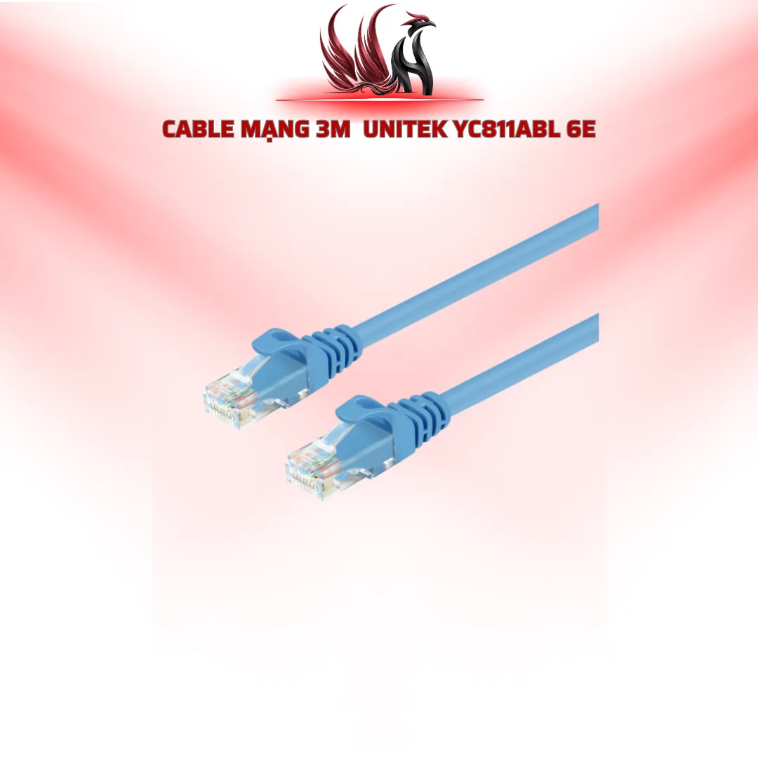 Cáp Mạng UNITEK CAT6E 3M YC811ABL RJ45 | HOCO STORE