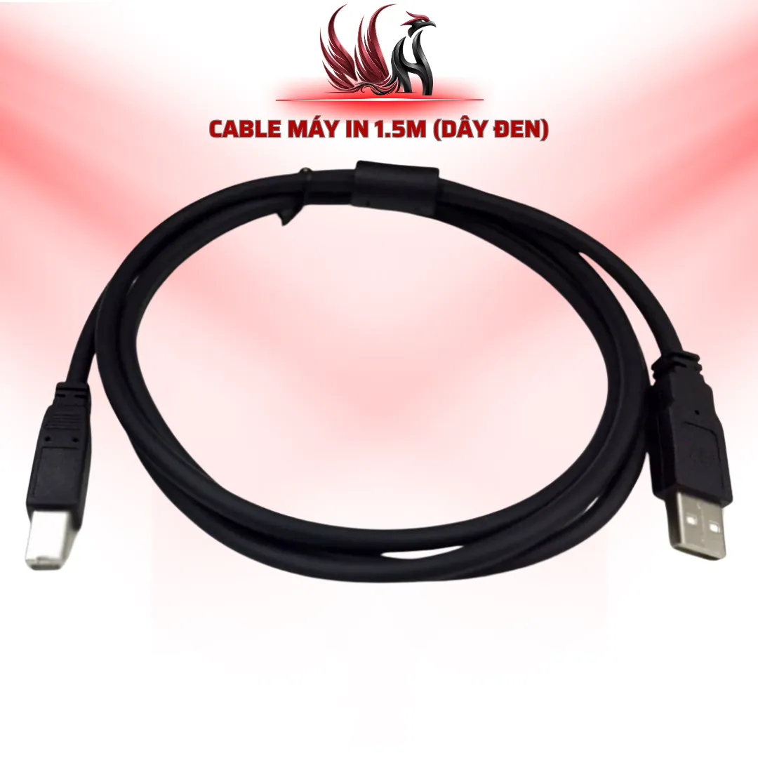 Cáp Máy In USB 1.5M Màu Đen | HOCO STORE