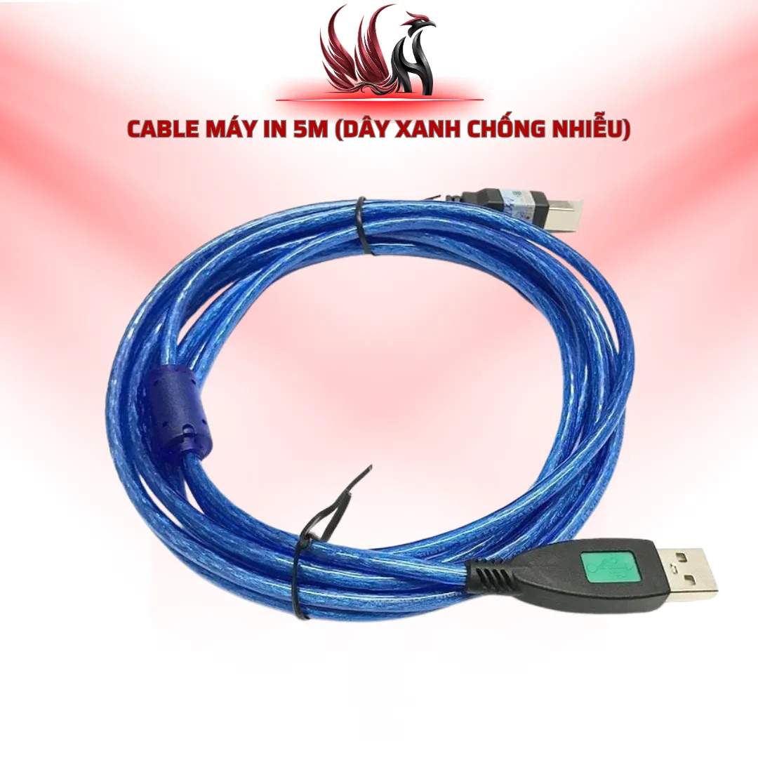 Cáp Máy In USB 5M Màu Xanh | HOCO STORE