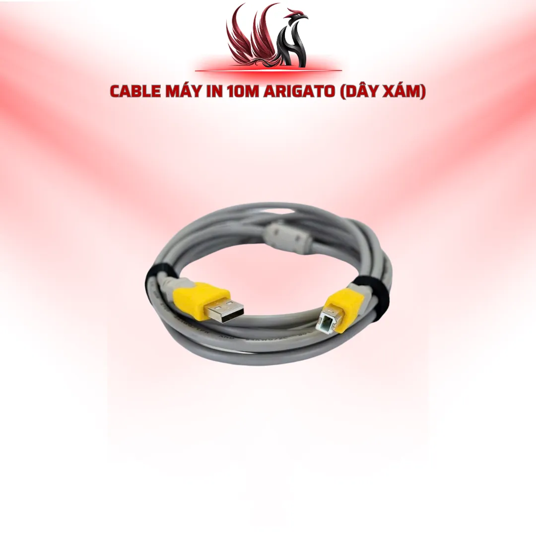 Cáp Máy In Arigato USB 10M Màu Xám | HOCO STORE