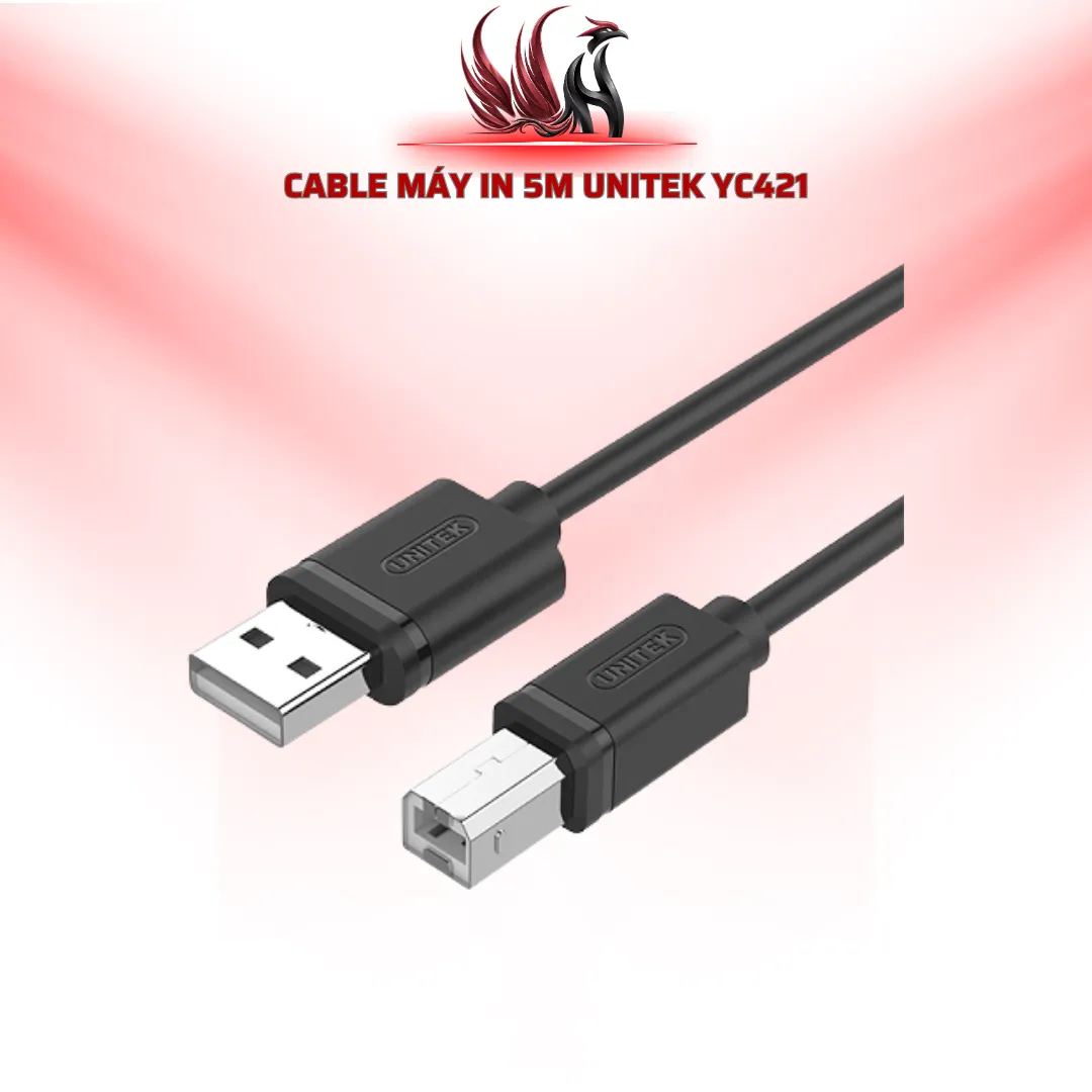 Cáp Máy In UNITEK YC421 USB 5M | HOCO STORE