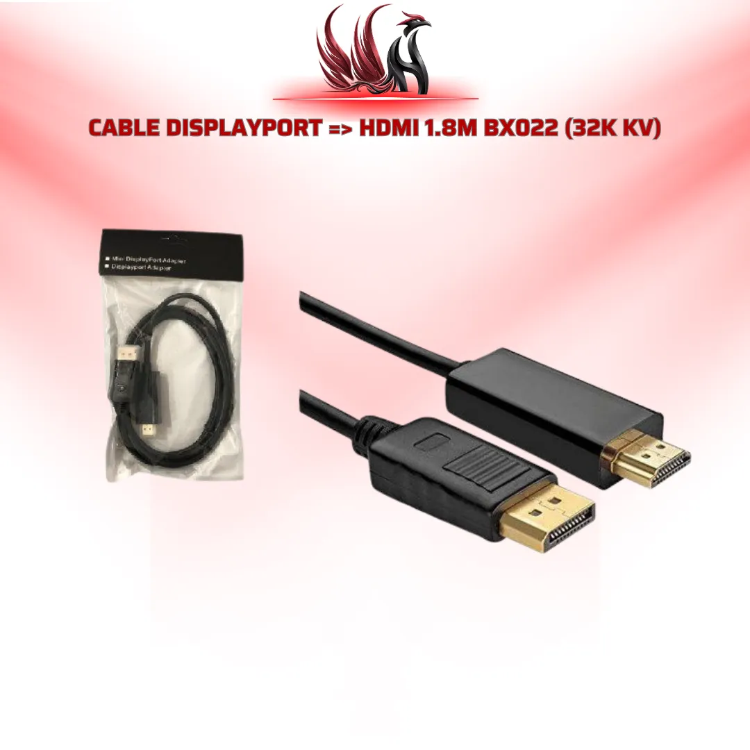Cáp DisplayPort to HDMI UNITEK BX022 1.8M 32K KV | HOCO STORE