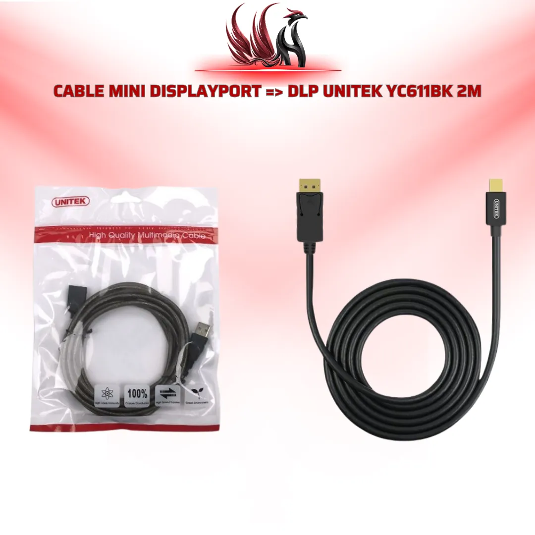 Cáp Mini DisplayPort to HDMI UNITEK YC611BK 2M | HOCO STORE
