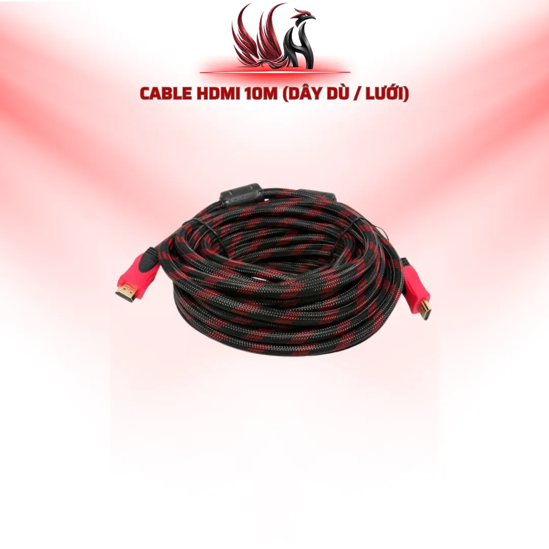 Cáp HDMI 10M Dây Dù Bọc Lưới | HOCO STORE