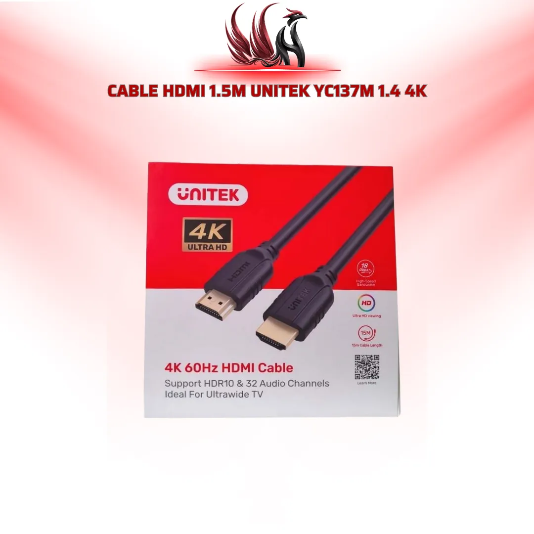 Cáp HDMI 1.5M UNITEK YC137M HDMI 1.4 4K | HOCO STORE