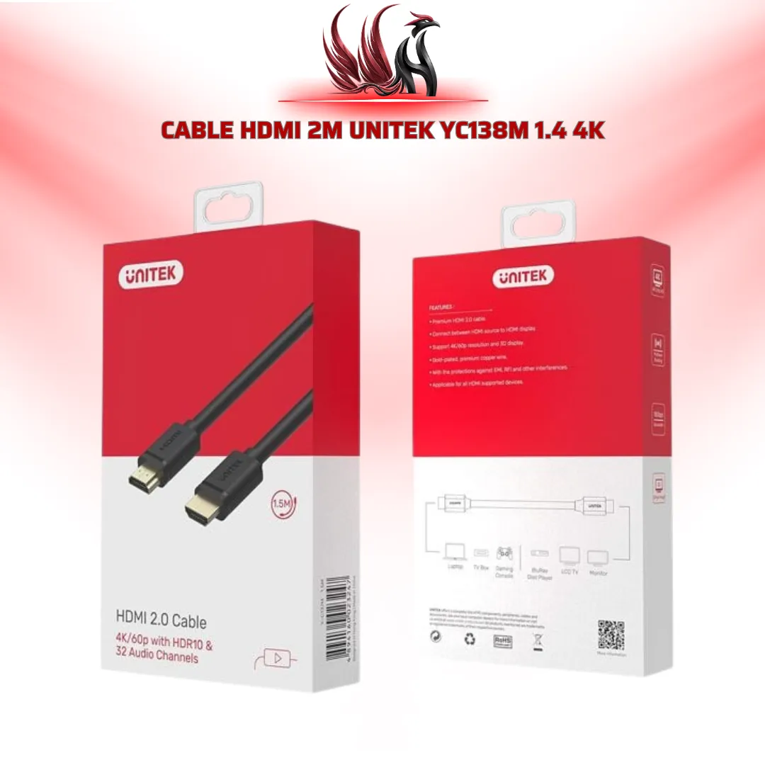 Cáp HDMI 1.5M UNITEK YC138M HDMI 1.4 4K | HOCO STORE