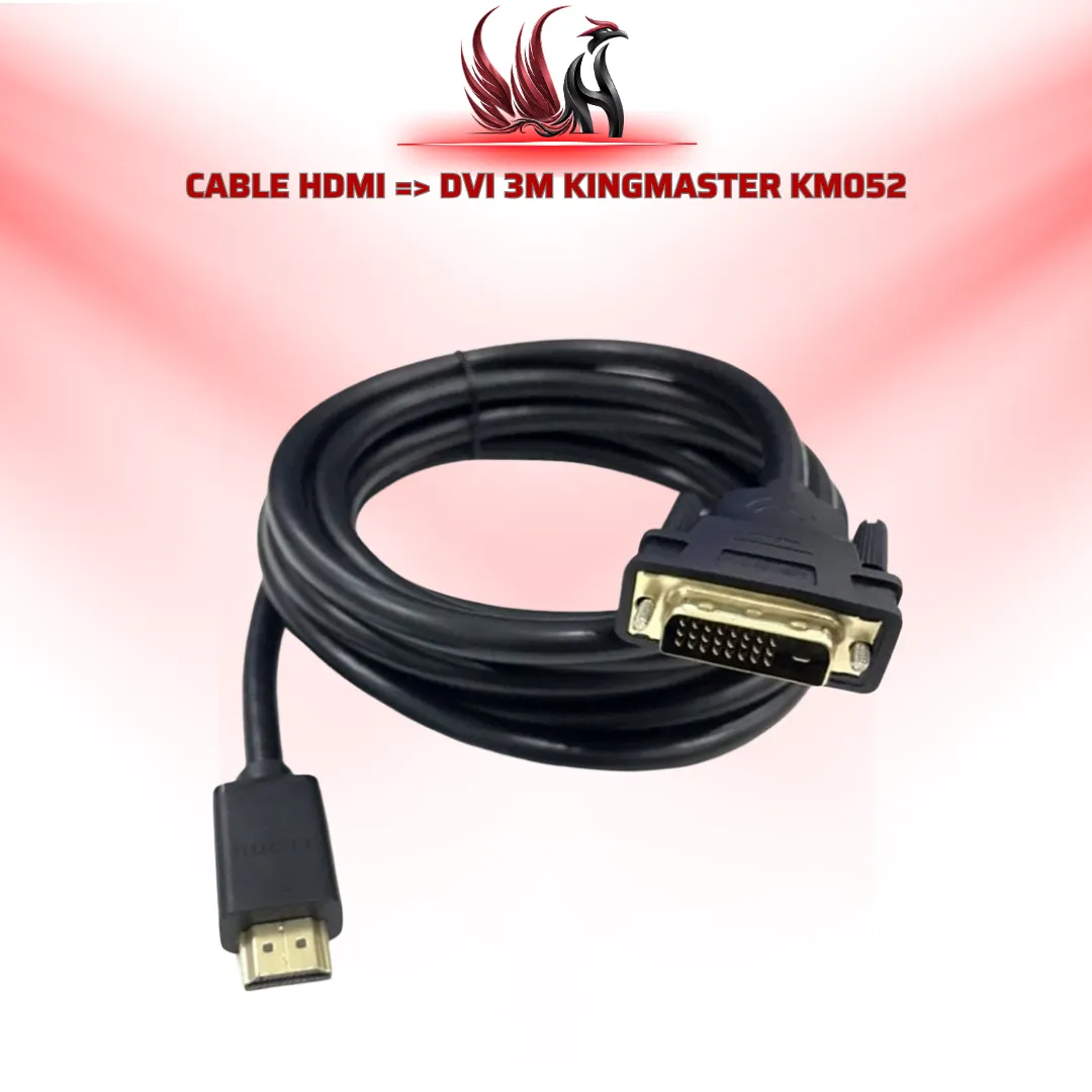 Cáp HDMI to DVI KINGMASTER KM052 3M | HOCO STORE