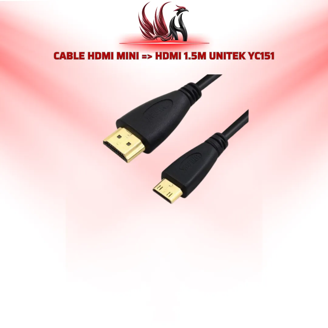 Cáp Mini HDMI to HDMI UNITEK YC151 1.5M | HOCO STORE