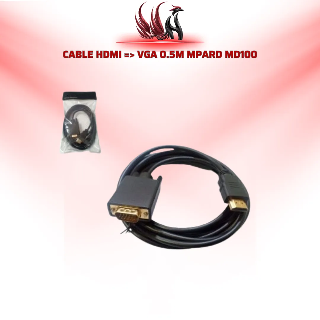 Cáp HDMI to VGA M-PARD MD100 0.5M | HOCO STORE