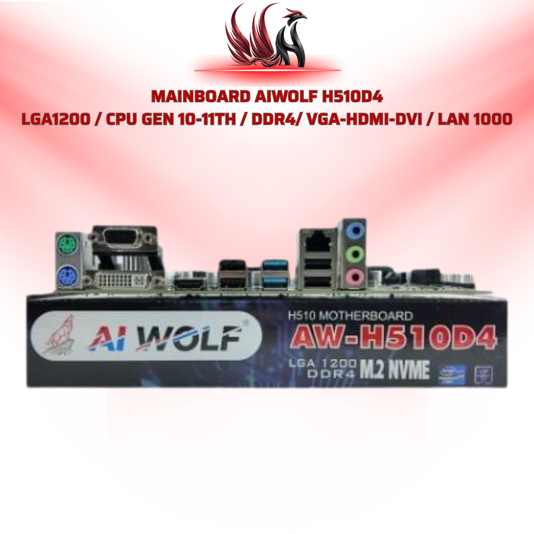 Mainboard AIWOLF AW-H510D4 LGA1200 H510 DDR4 Hỗ Trợ Intel Gen 10 Gen 11 | HOCO STORE PC