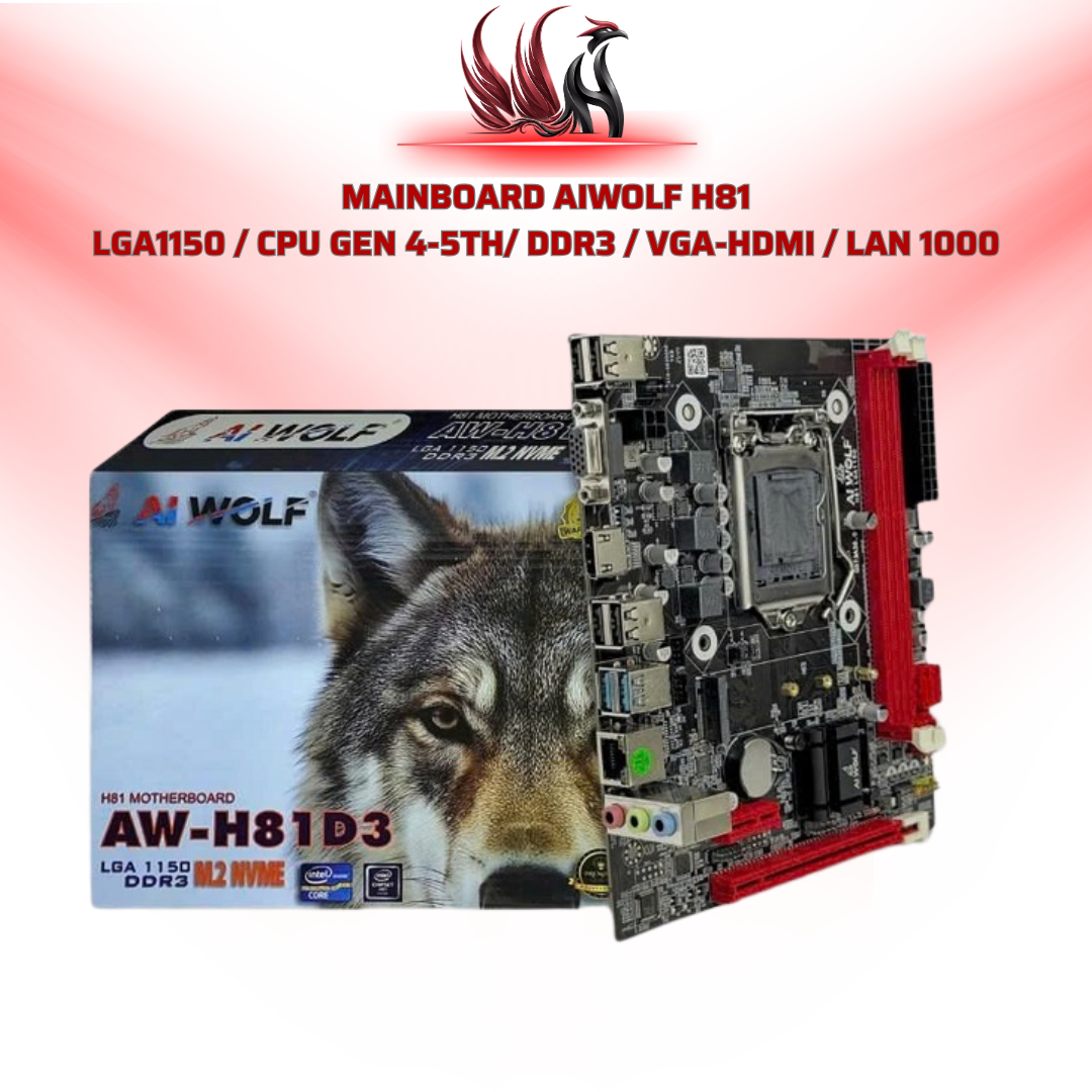 Mainboard H81 DDR3 LGA1150 Hỗ Trợ Intel Gen 4 Xeon E3 V3 M.2 NVMe | HOCO STORE PC