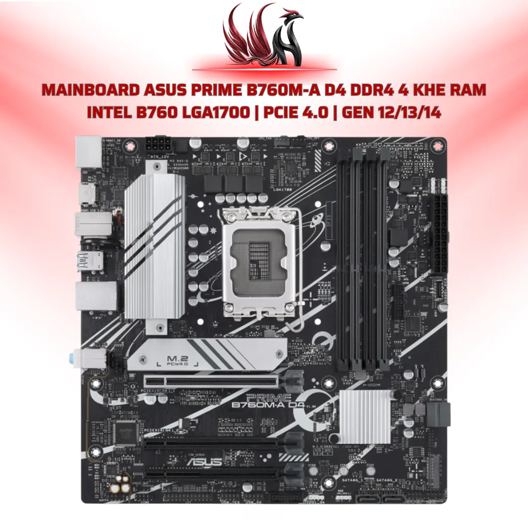 Mainboard ASUS Prime B760M-A D4 DDR4 4 Khe RAM Intel B760 | HOCO STORE