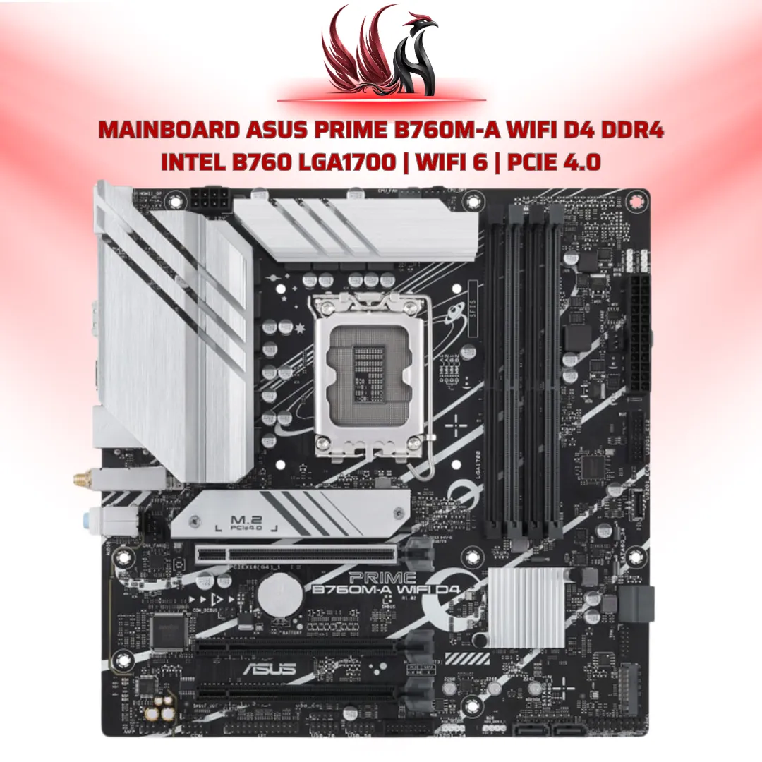 Mainboard ASUS Prime B760M-A WiFi D4 DDR4 Intel B760 LGA1700 | HOCO STORE