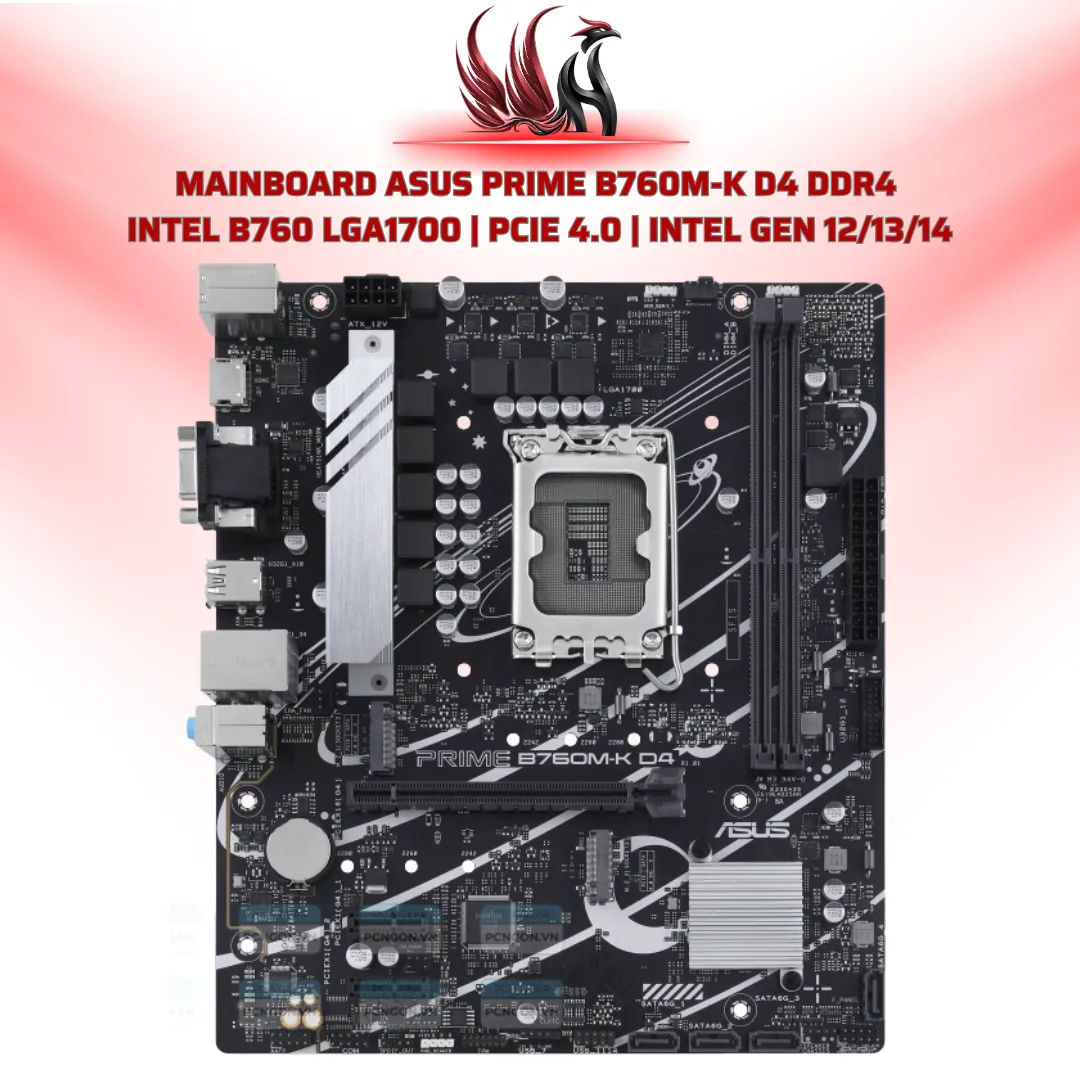 Mainboard ASUS Prime B760M-K D4 DDR4 Intel B760 LGA1700 | HOCO STORE