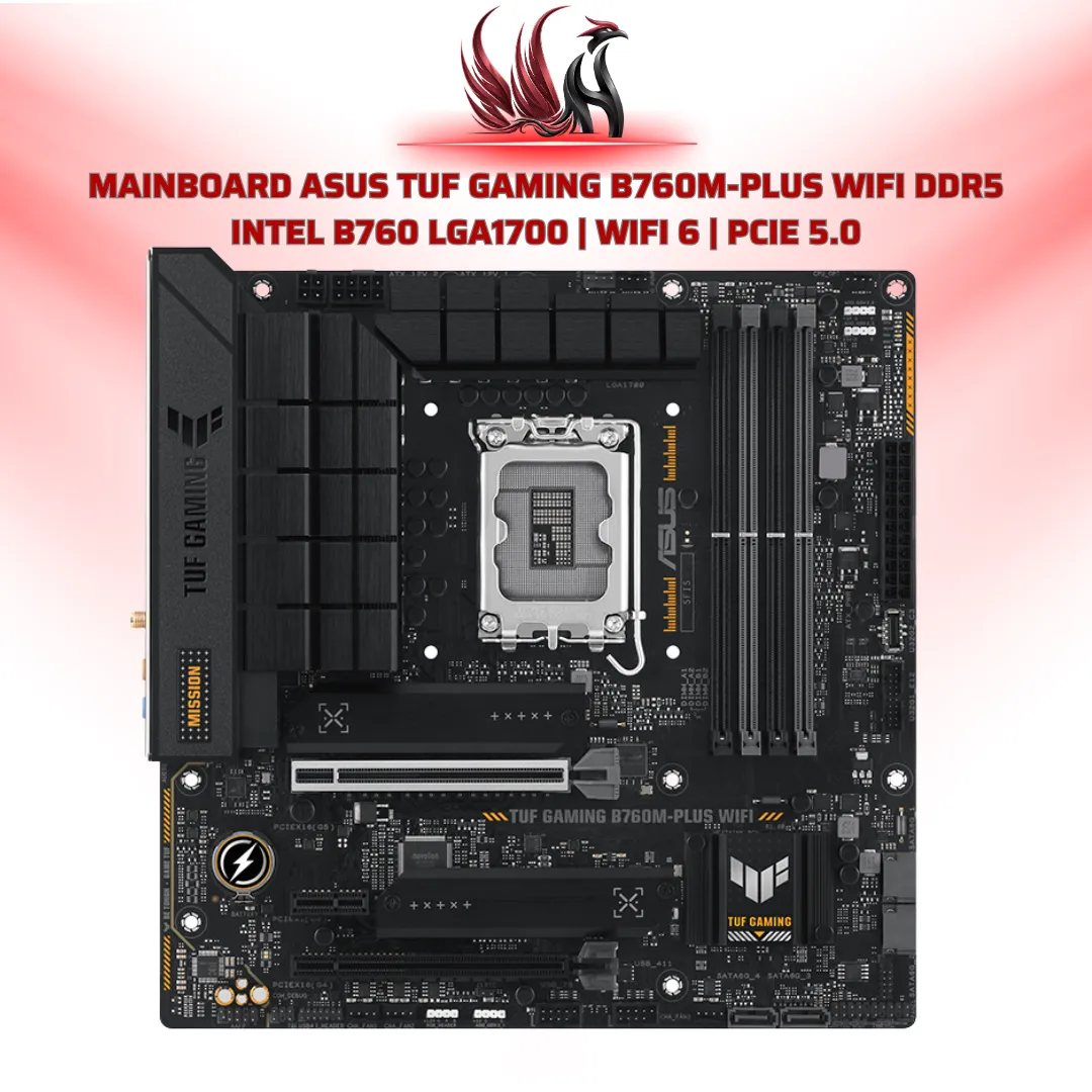 Mainboard ASUS TUF Gaming B760M-Plus WiFi DDR5 Intel B760 | HOCO STORE