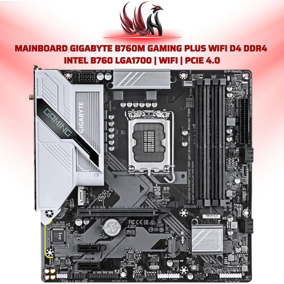 Mainboard Gigabyte B760M Gaming Plus WiFi D4 DDR4 Intel B760 | HOCO STORE