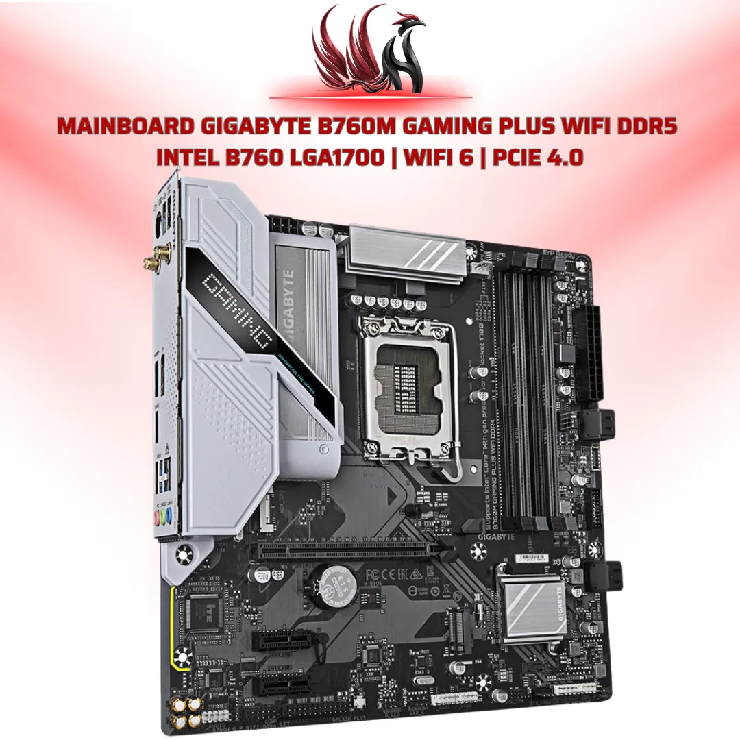 Mainboard Gigabyte B760M Gaming Plus WiFi DDR5 Intel B760 | HOCO STORE