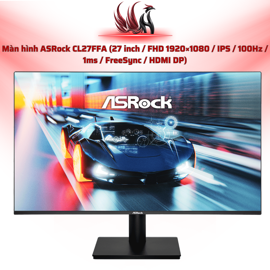 Màn Hình ASRock CL27FFA 27 inch IPS 165Hz – Monitor Gaming Full HD Mượt Mà | HOCO STORE PC
