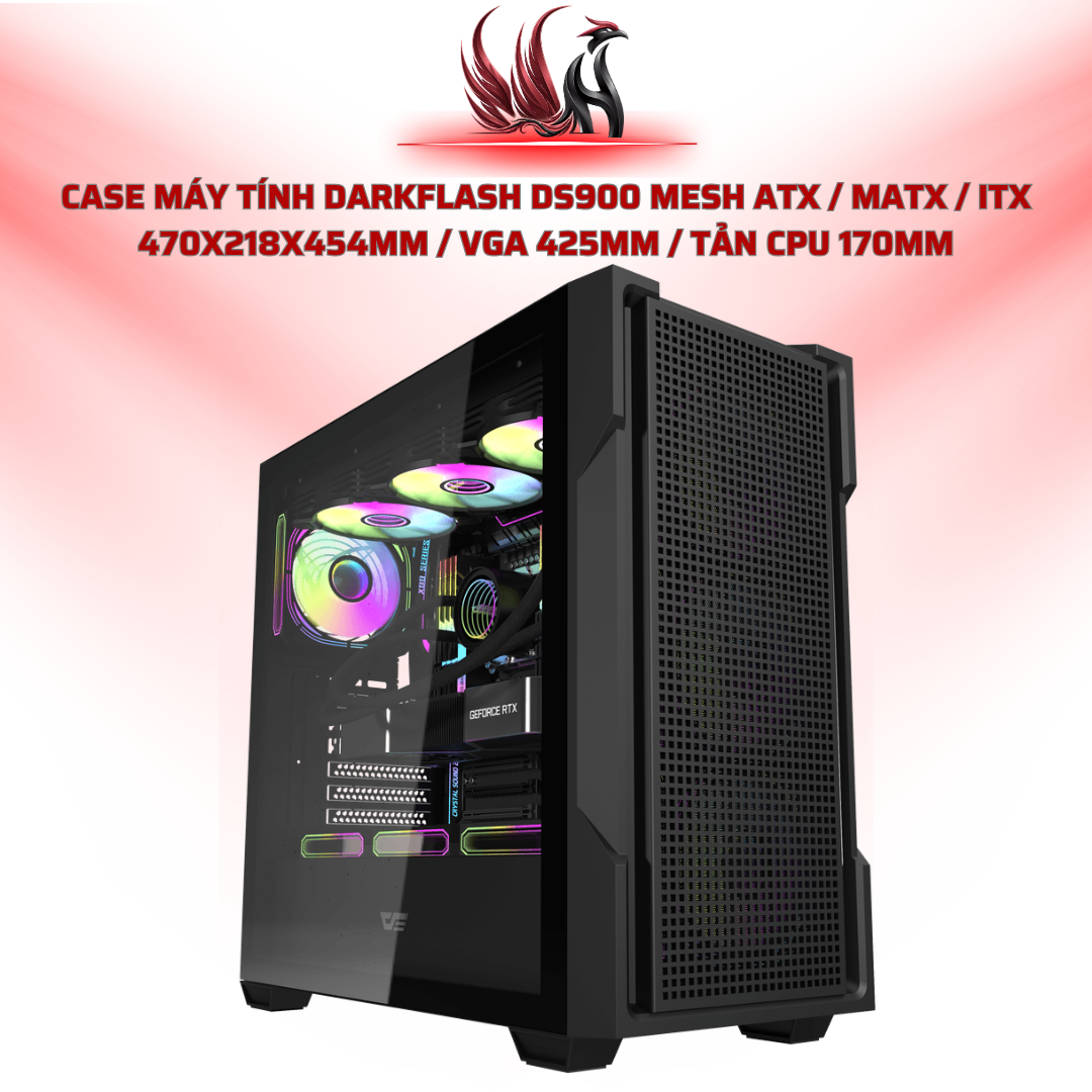 Case Máy Tính Darkflash DS900 Mesh ATX / MATX / ITX 470x218x454mm / VGA 425mm / Tản CPU 170mm | HOCO STORE PC