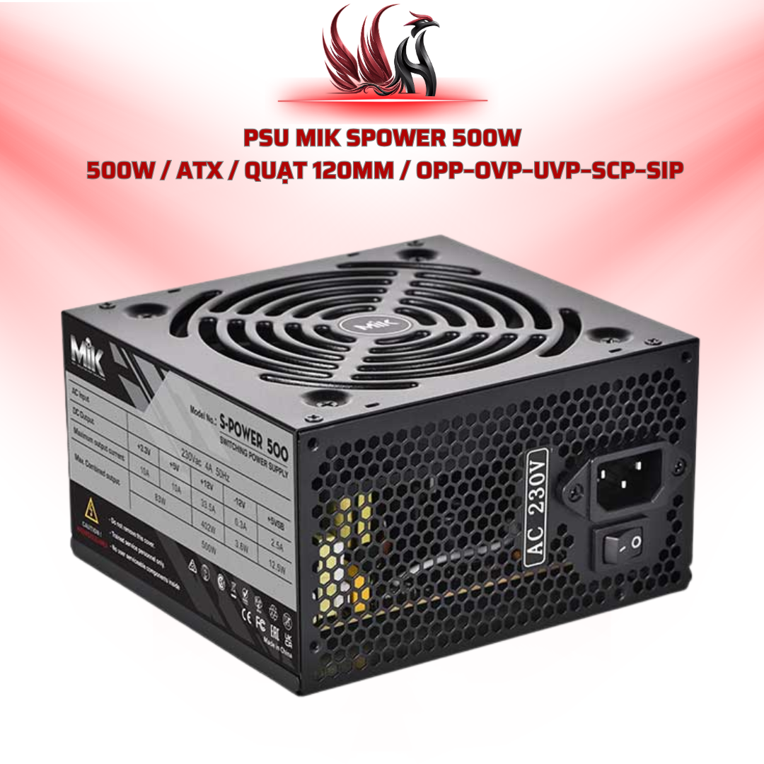 Nguồn MIK SPower 500W ATX | HOCO STORE PC