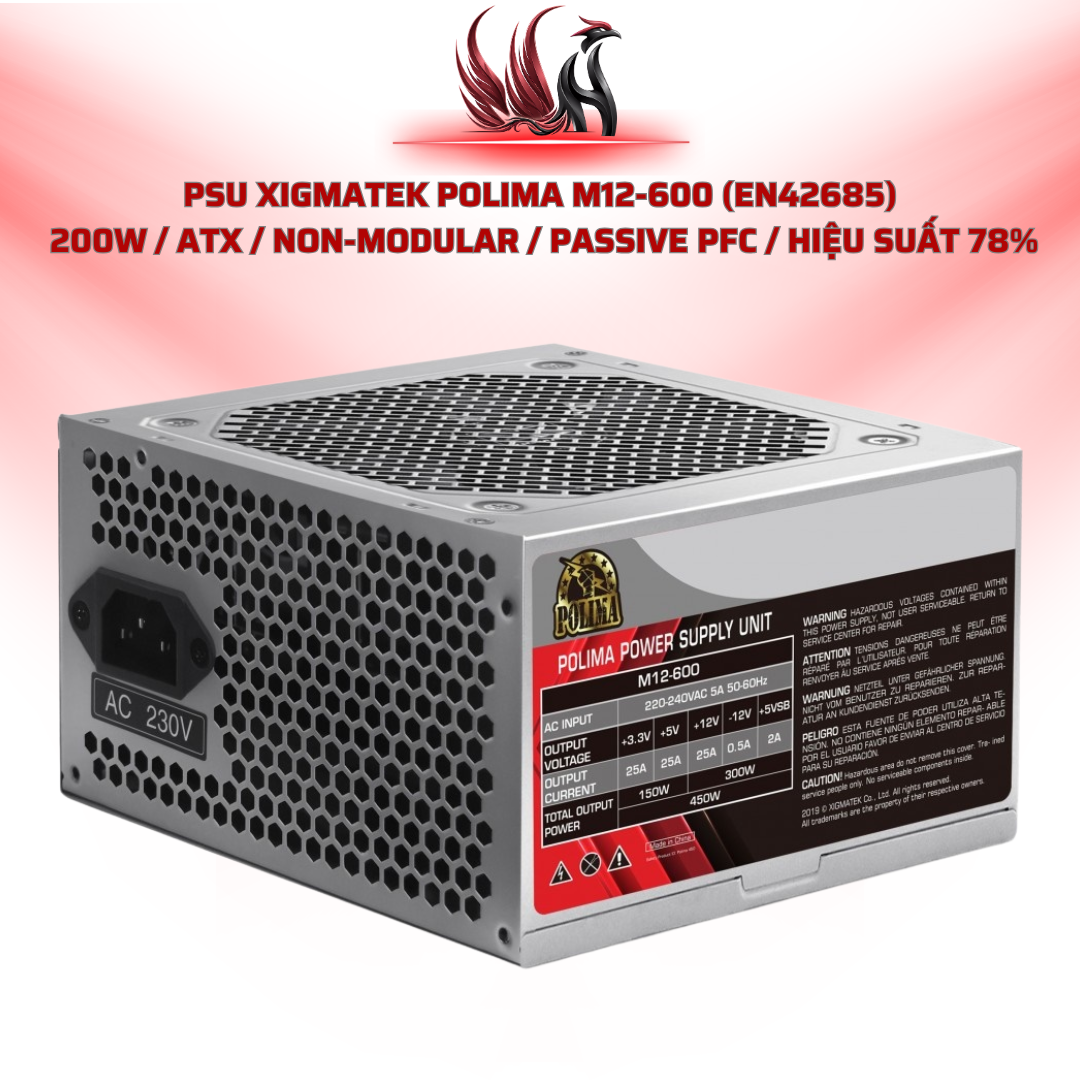 Nguồn Xigmatek Polima M12-600 200W | HOCO STORE PC