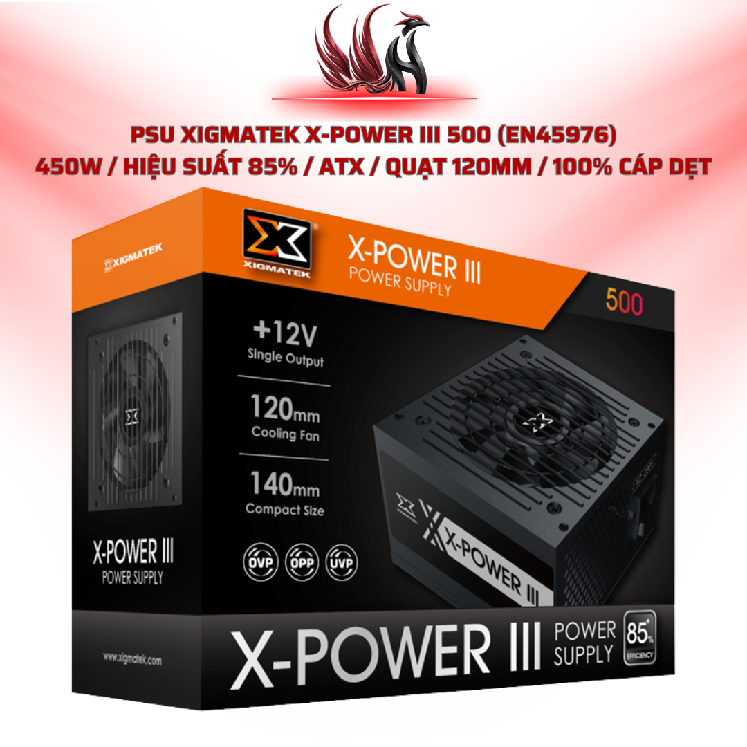 Nguồn Xigmatek X-Power III X-500 450W 85% | HOCO STORE PC