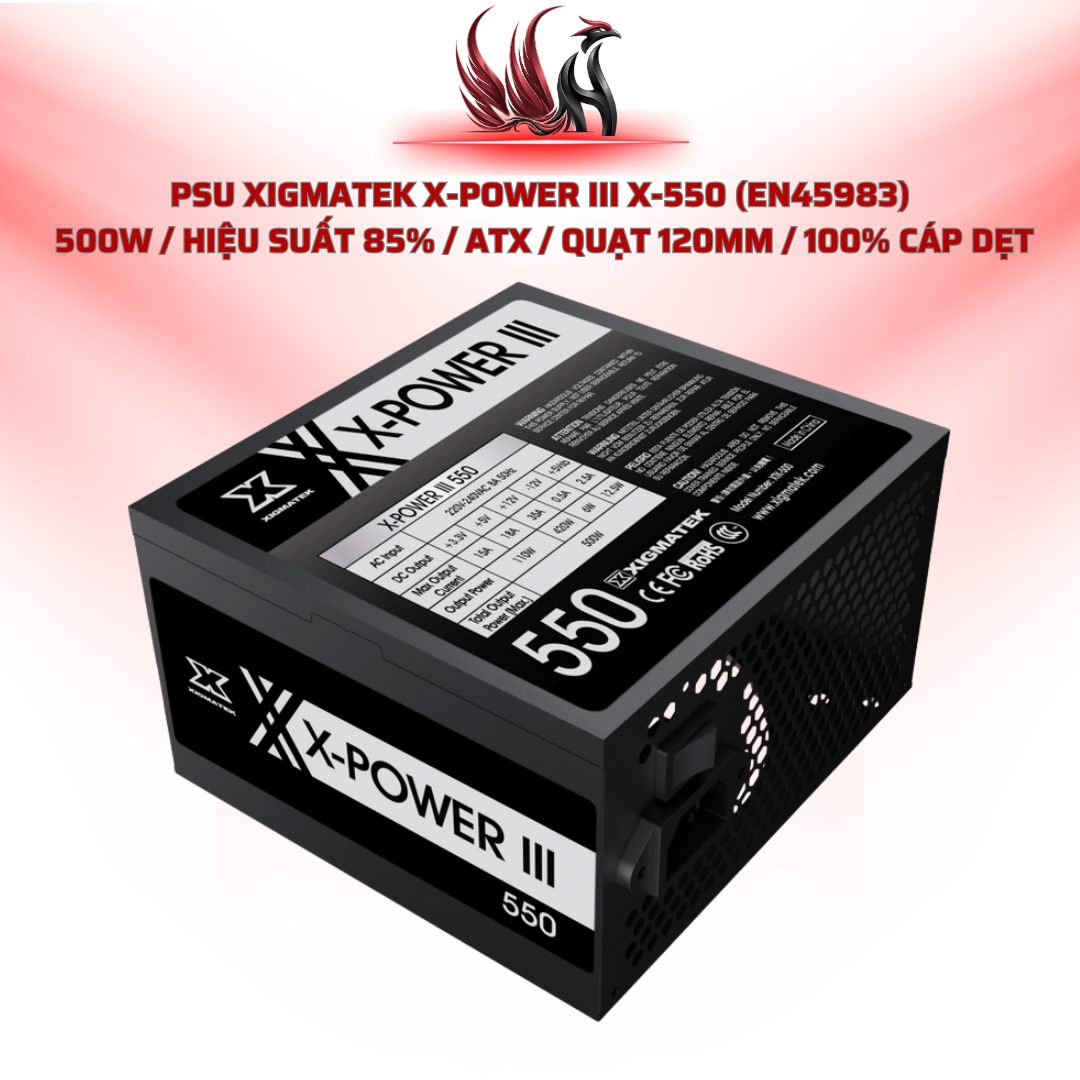 Nguồn Xigmatek X-Power III X-550 500W 85% | HOCO STORE PC