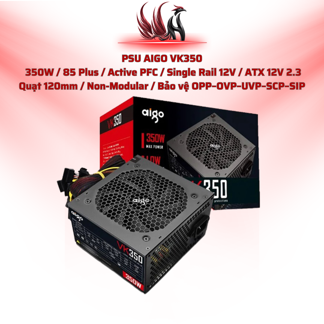 Nguồn AIGO VK350 350W 85 Plus Active PFC | HOCO STORE PC