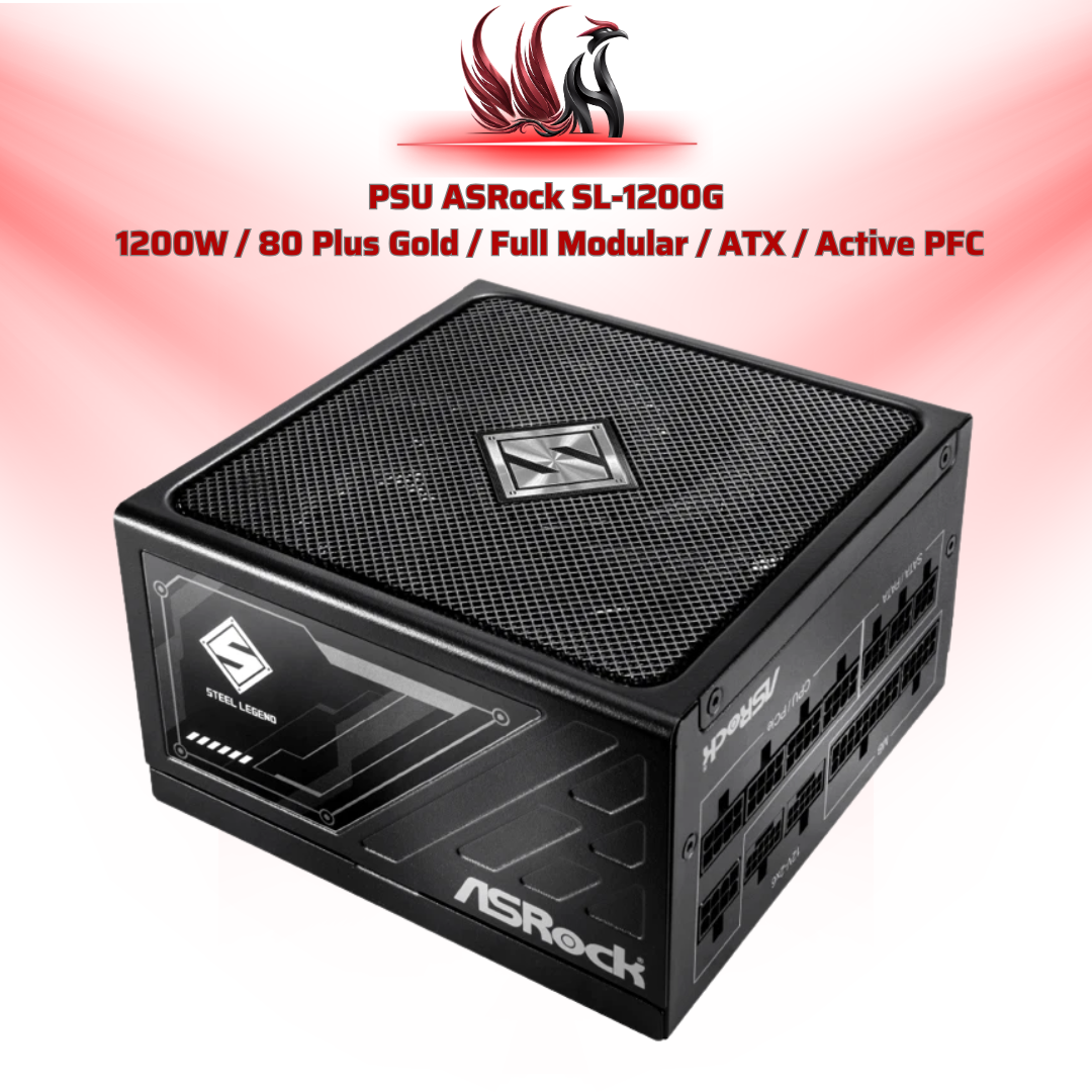 Nguồn ASRock SL-1200G 1200W 80 Plus Gold Full Modular – PSU Cao Cấp Cho RTX 4090 & Workstation | HOCO STORE PC