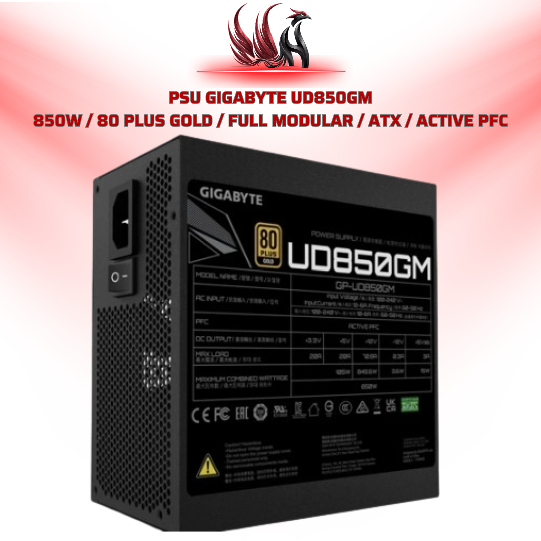 Nguồn GIGABYTE UD850GM PG5 850W 80 Plus Gold Full Modular | HOCO STORE PC
