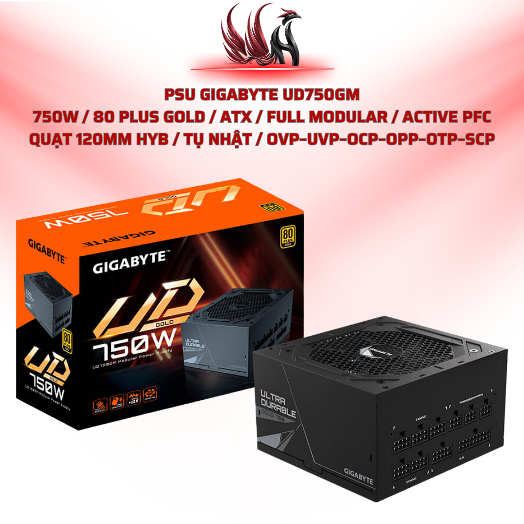 Nguồn Gigabyte GP-UD750GM 750W 80 Plus Gold Full Modular | HOCO STORE PC