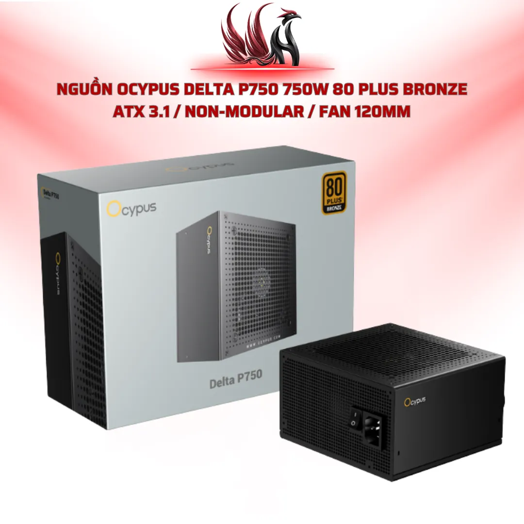 Nguồn Máy Tính Ocypus Delta P750 750W 80 PLUS Bronze ATX 3.1 | HOCO STORE