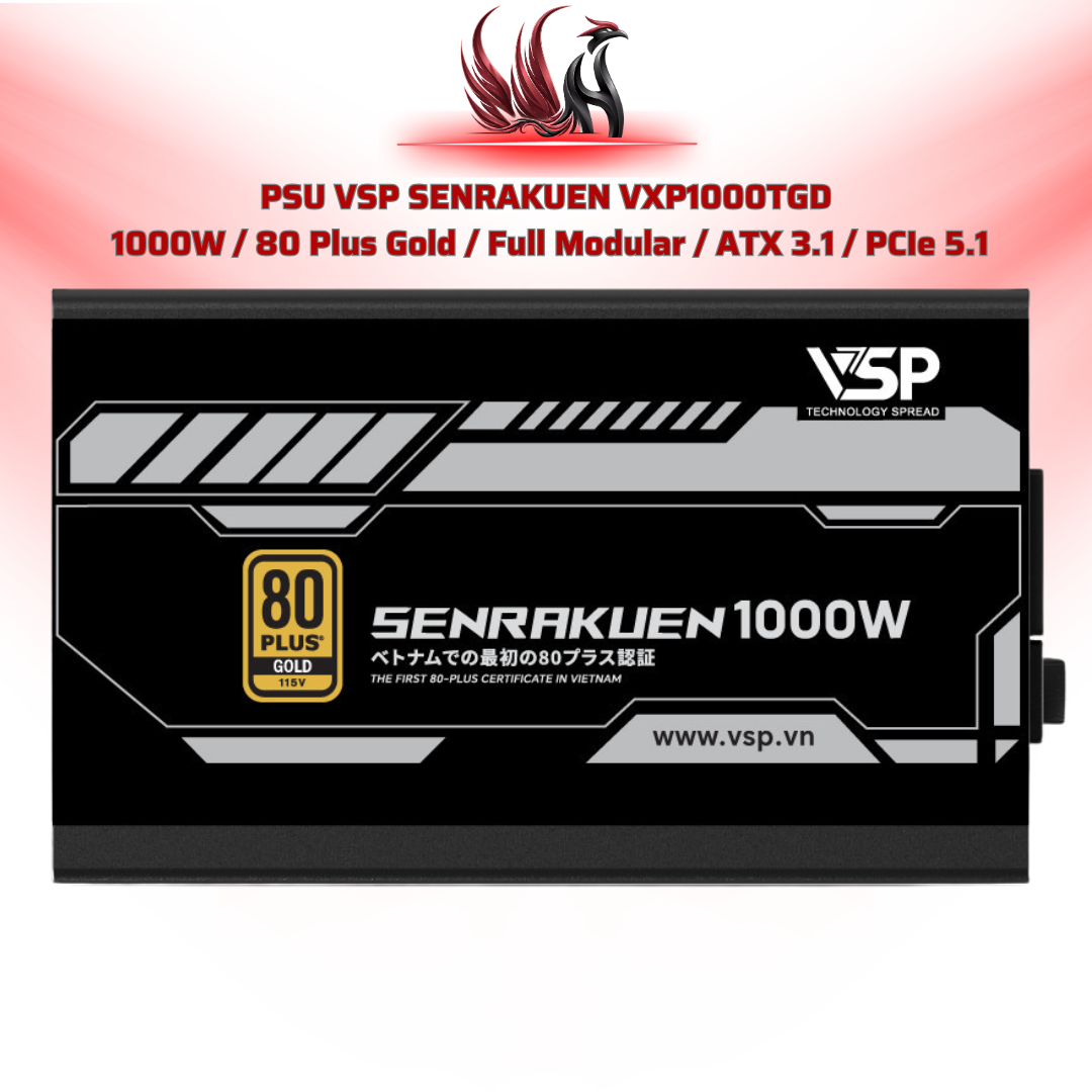 Nguồn VSP SENRAKUEN 1000W Gold – Full Modular, ATX 3.1 | HOCO STORE PC